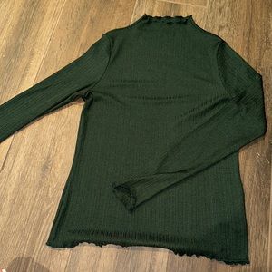 H&M sheer mock neck top! ♥️